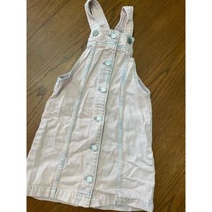 Gap Denim Overall Dress- Acid Wash Pink- Kids Size S